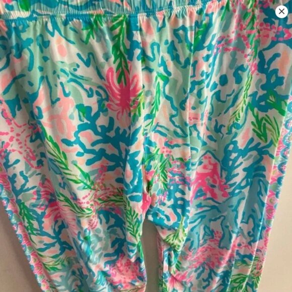 Lilly Pulitzer Bal Harbour Palazzo Pants in Coral Bay XL - Picture 4 of 6